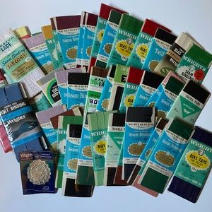 47 piece bundle of vintage sewing supplies